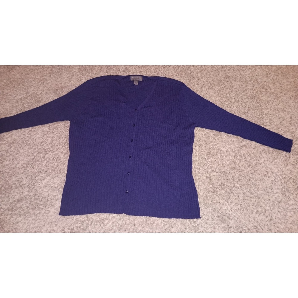 Women's Working Classics Cardigan Sweater Size 18/20 Color Purple Buttons...